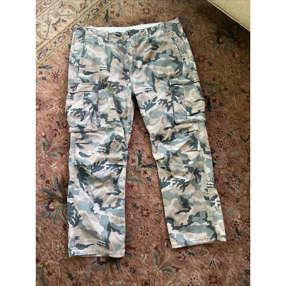 Levi Strauss Camouflage Cargo Pants Loose Fit Utility Army Style Tactical 40x28